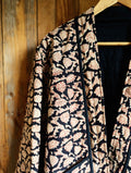 little block print cosy coat