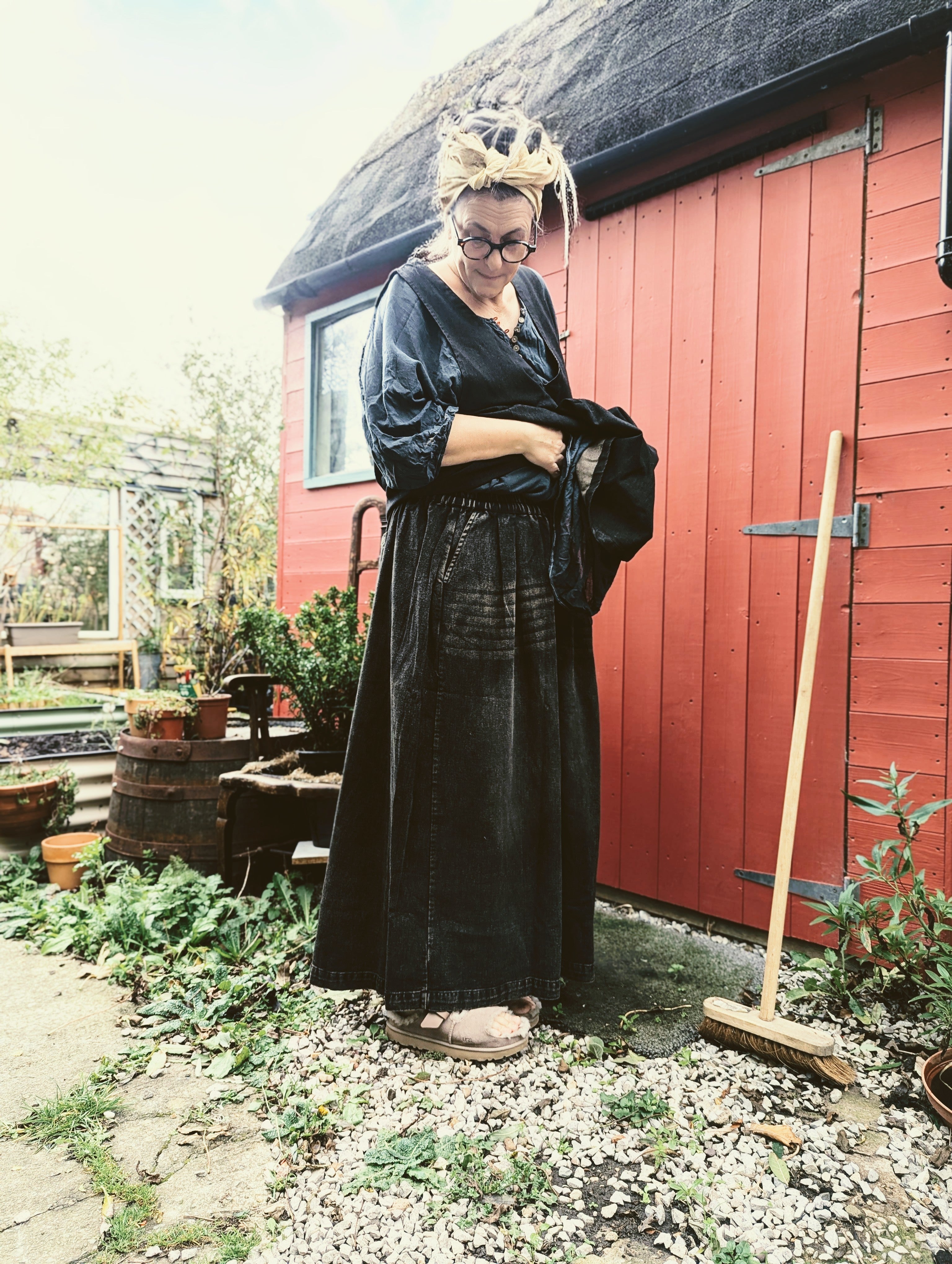 big denim goth pants