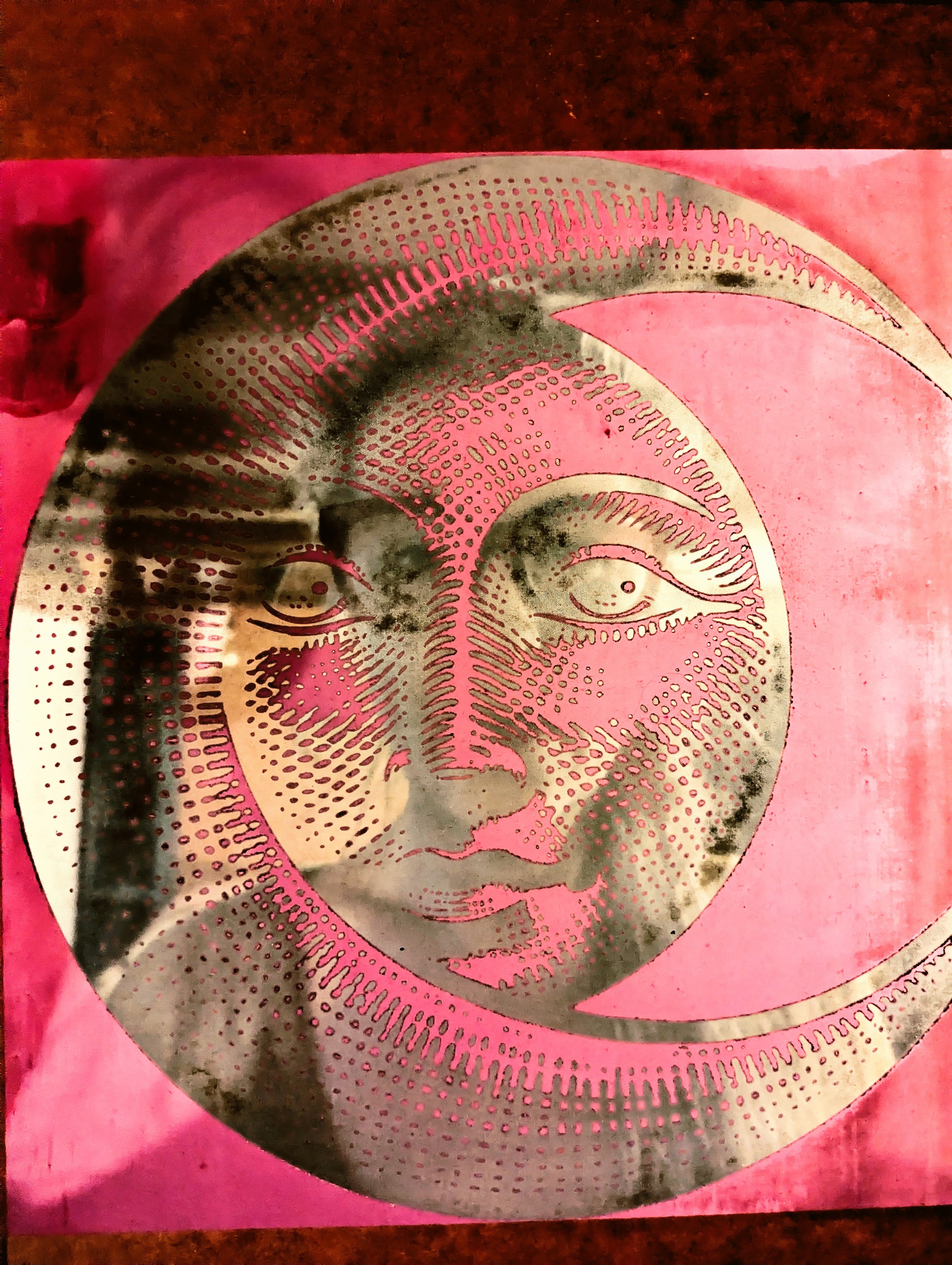 moon freak screenprint dress