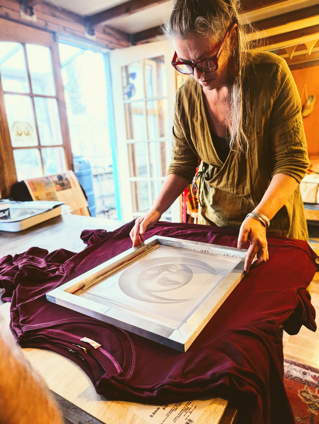 moon freak screenprint dress