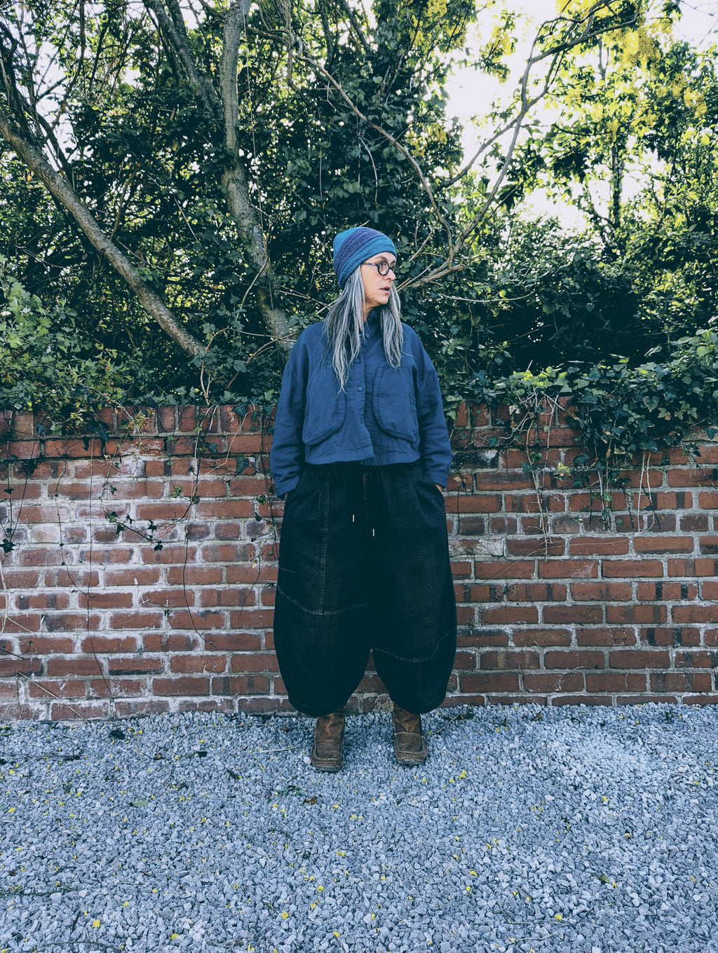 denim pod pants