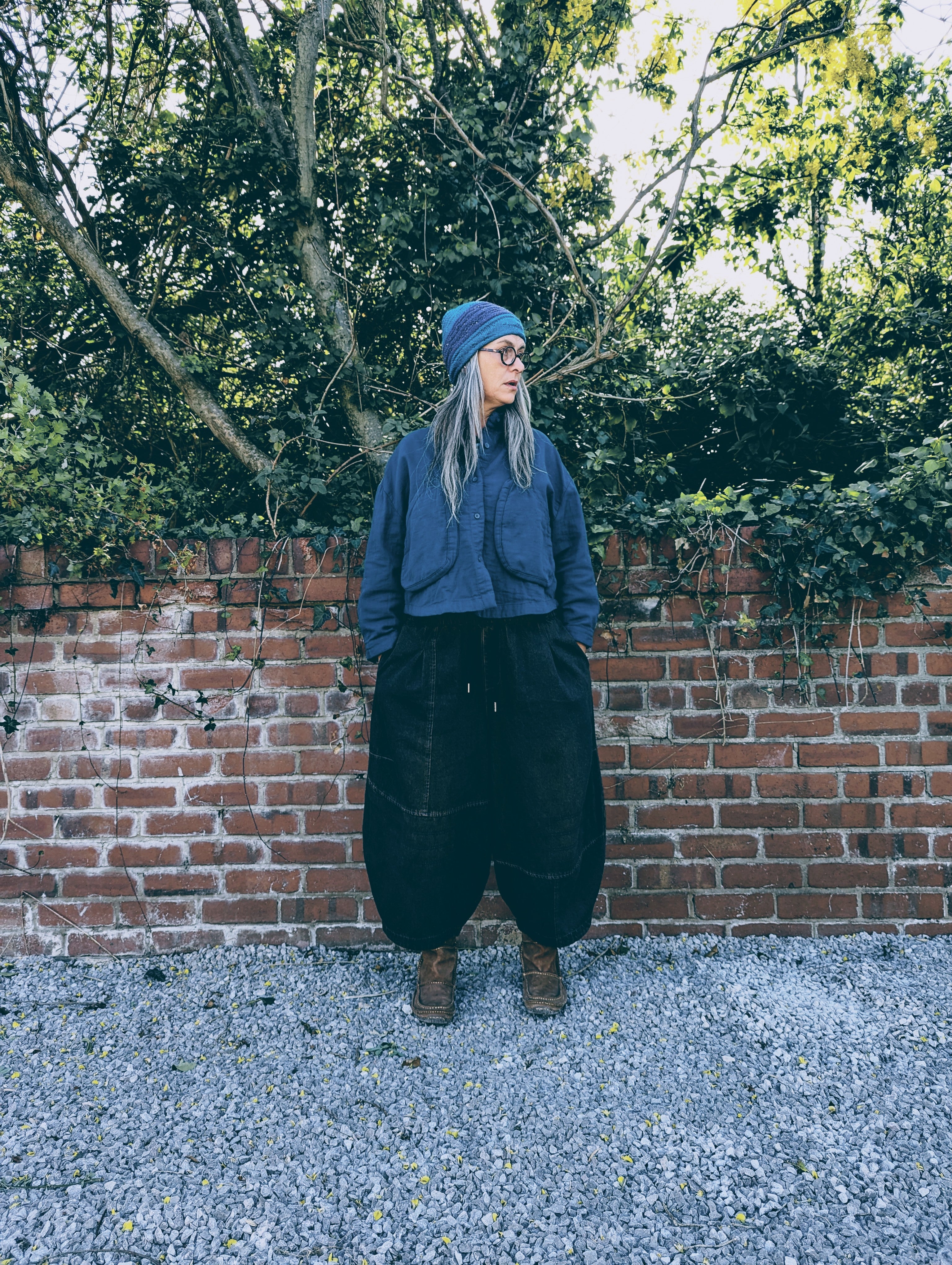 denim pod pants