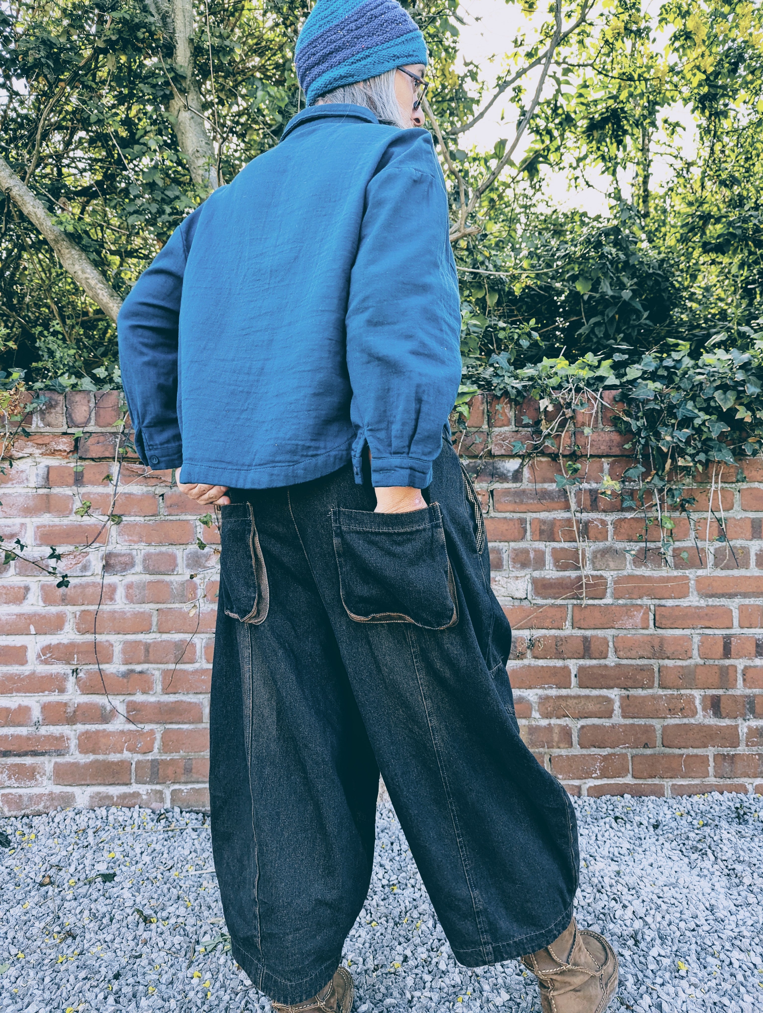denim pod pants