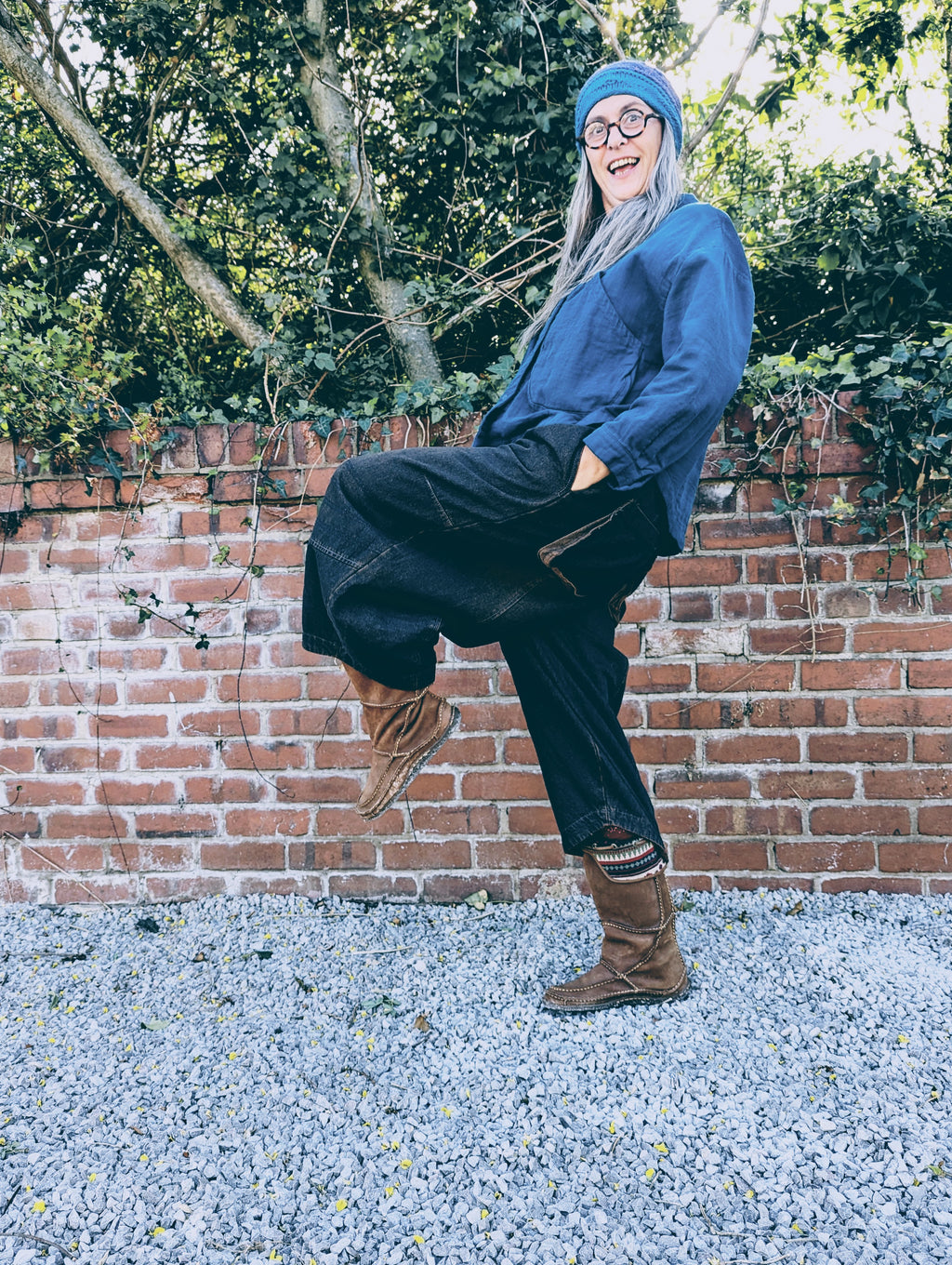 denim pod pants