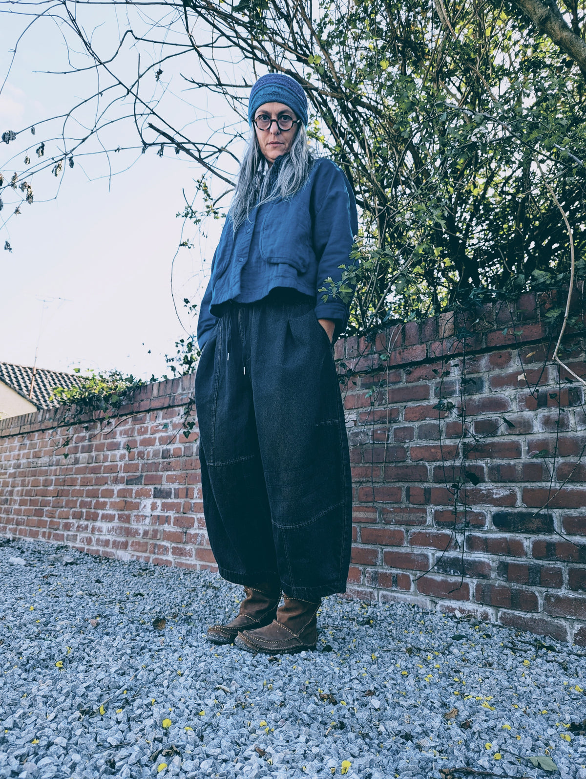 denim pod pants