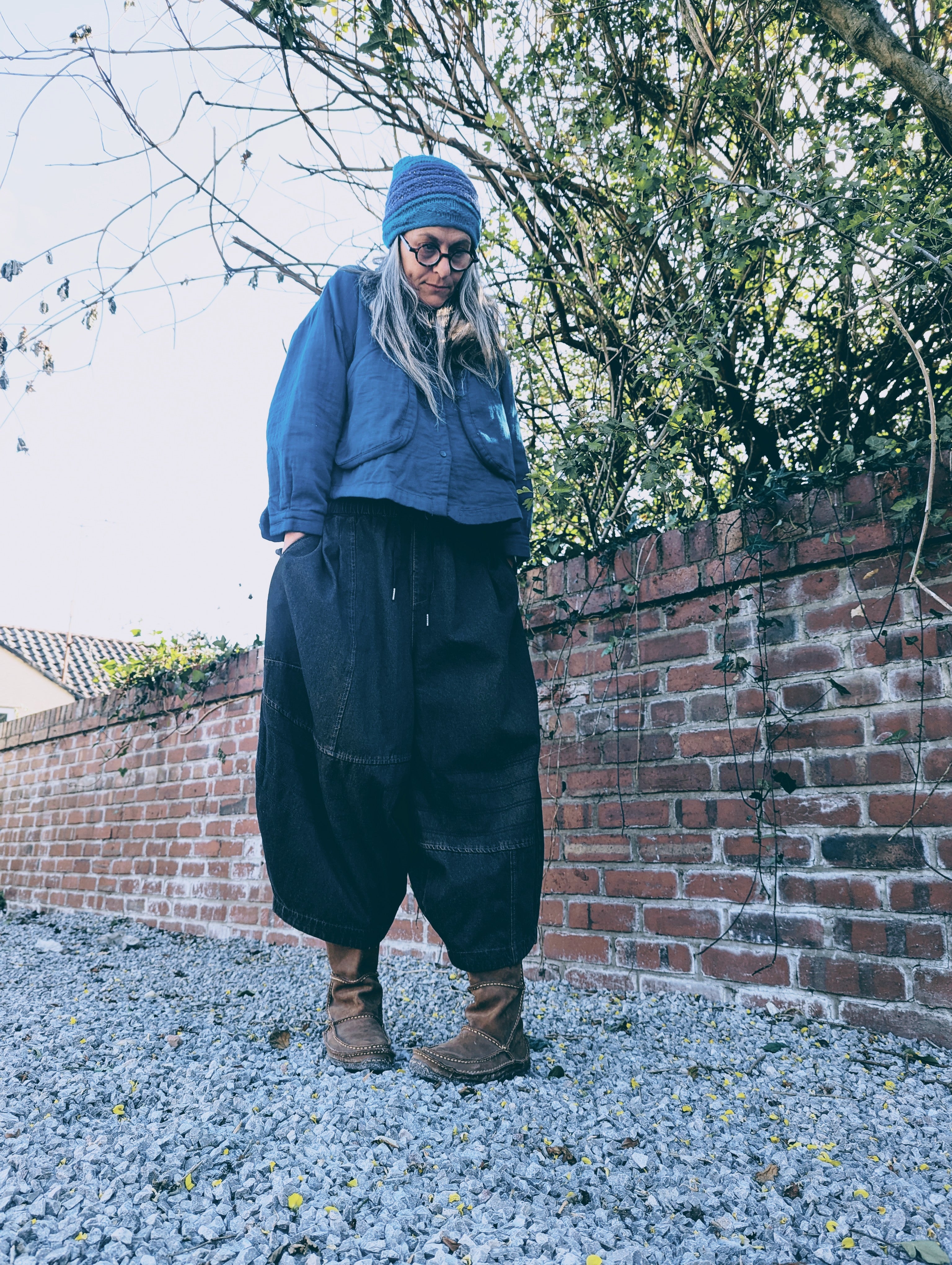 denim pod pants