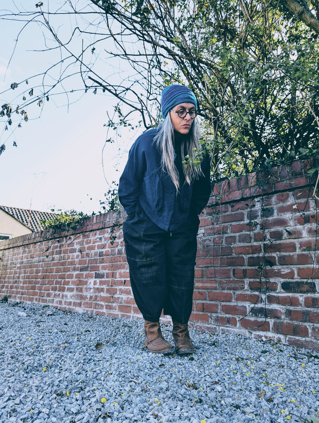 denim pod pants