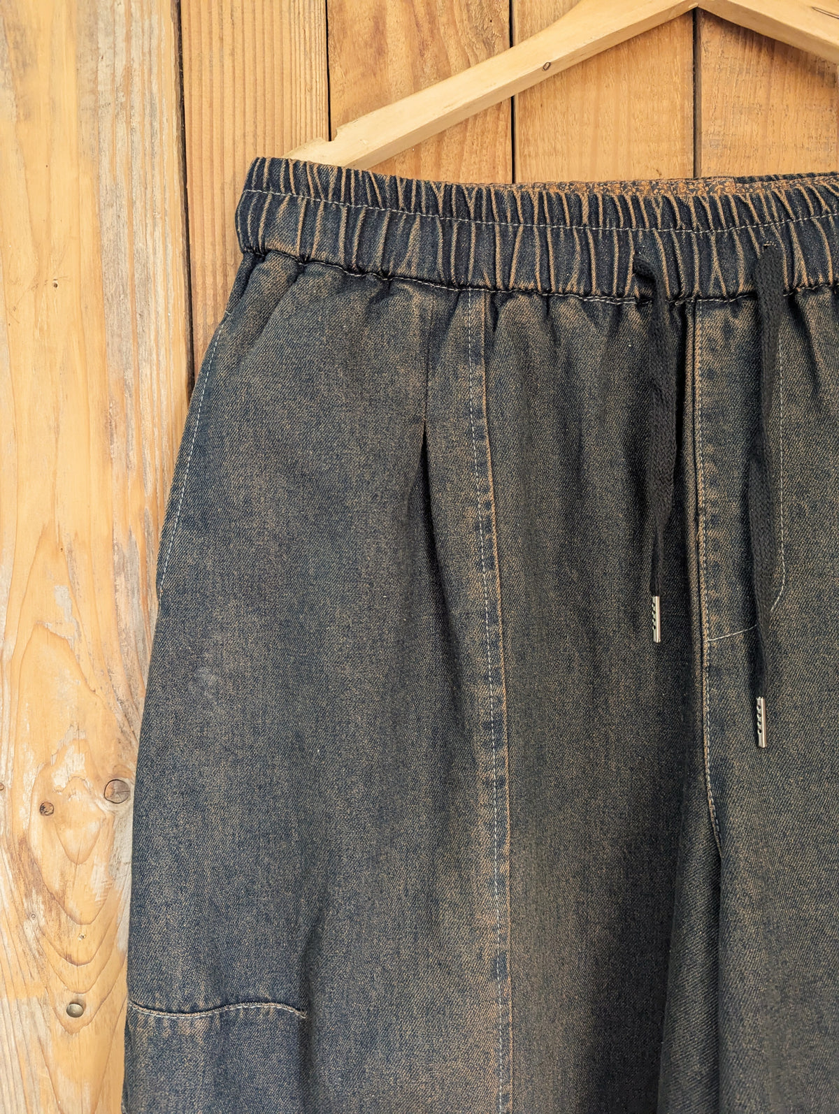 denim pod pants