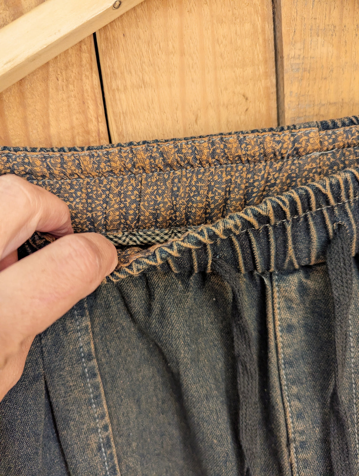 denim pod pants