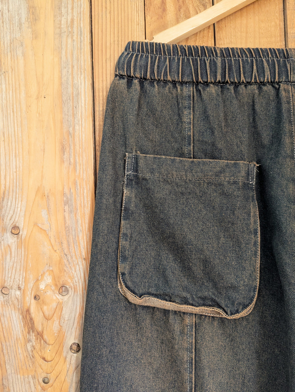denim pod pants
