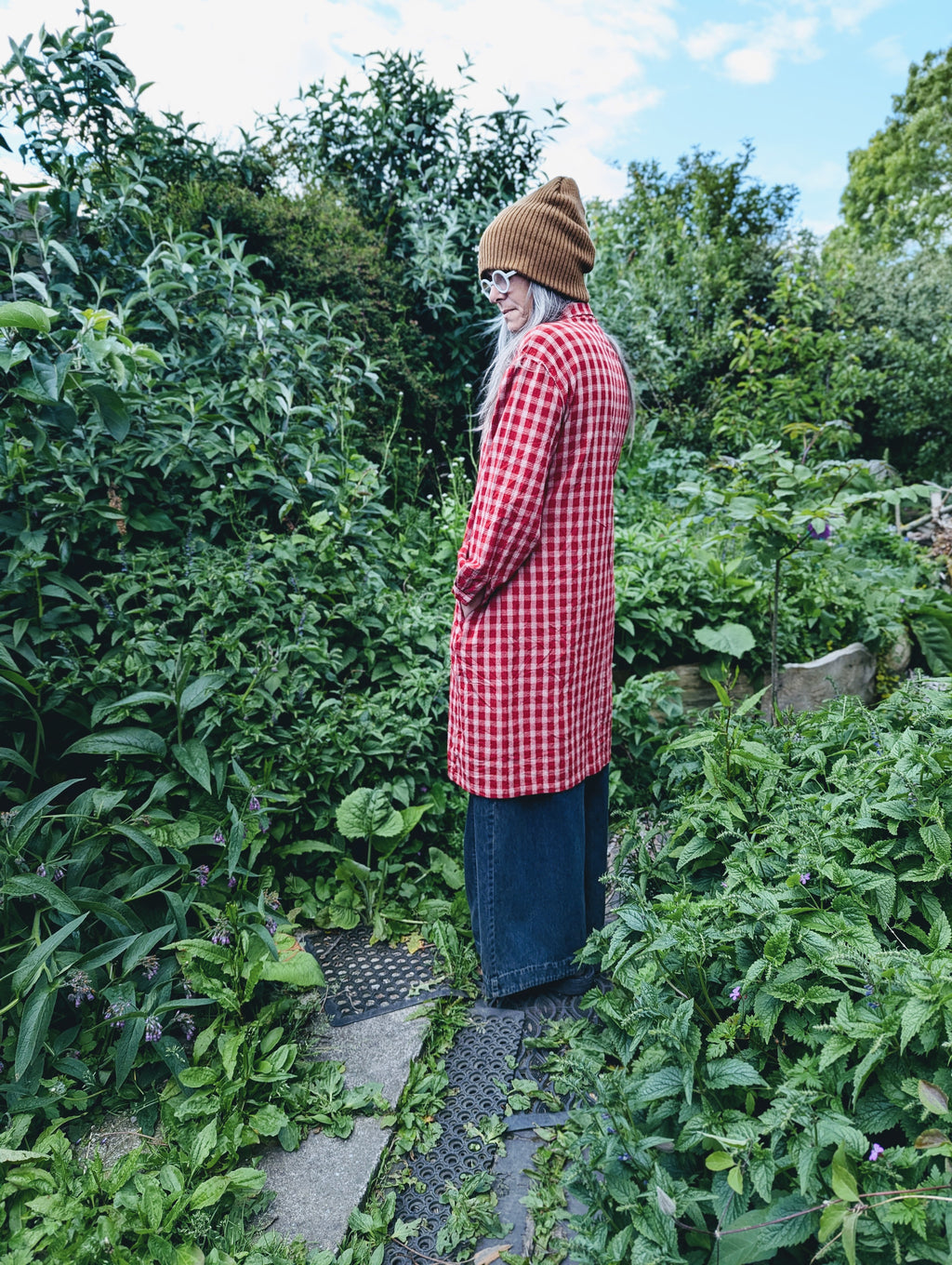 checkers shirt dress