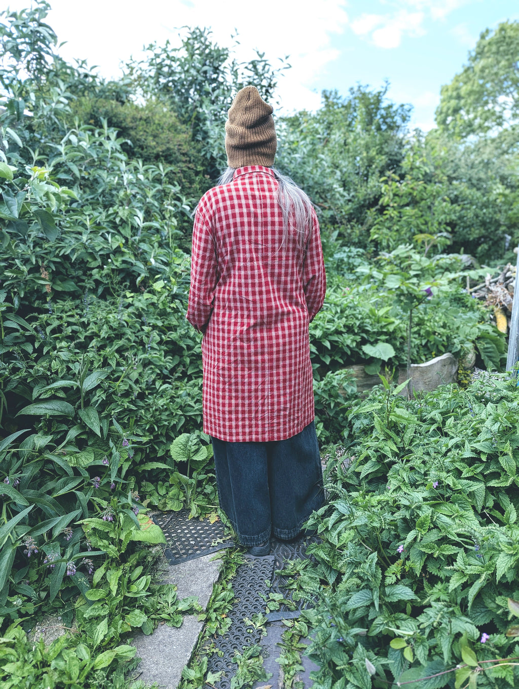 checkers shirt dress