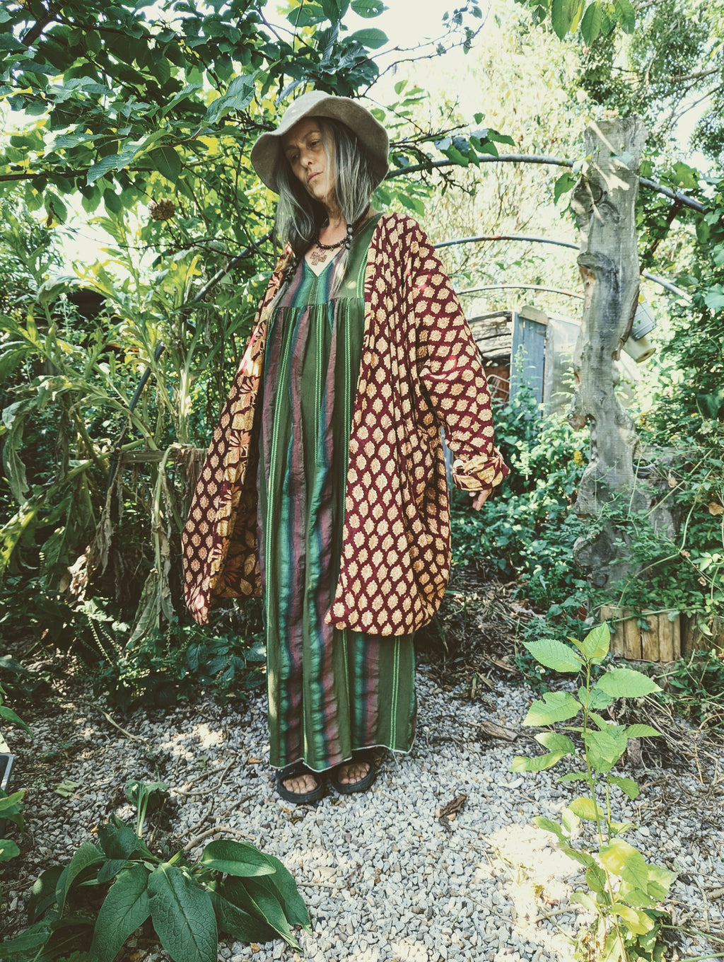 the 'green queen robe & dress' ensemble